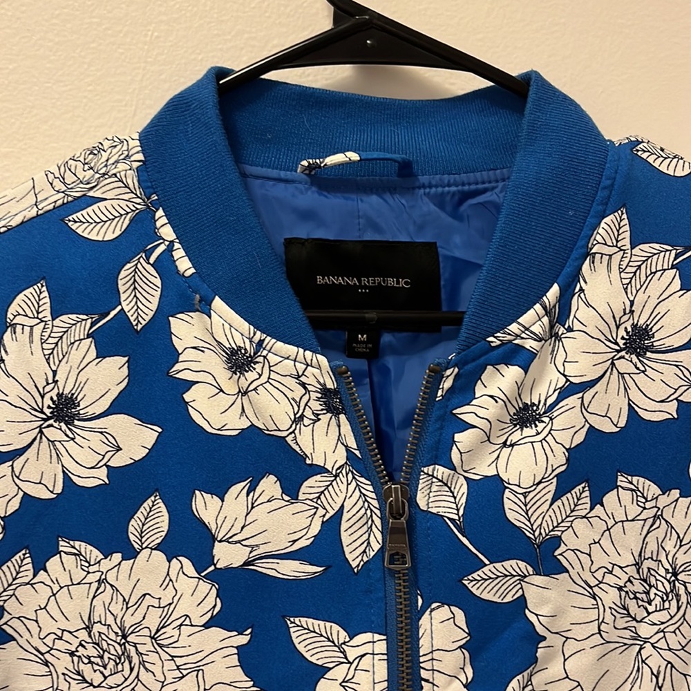 Patterned Bomber Jacket - image 3